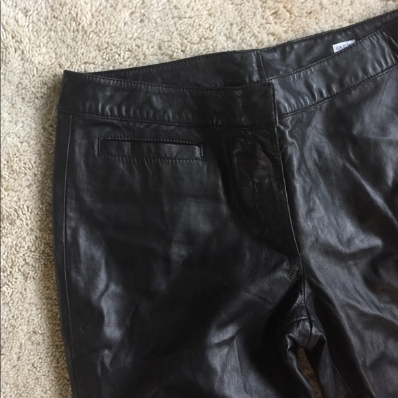 Fully lined soft black leather pants - Picture 2 of 6